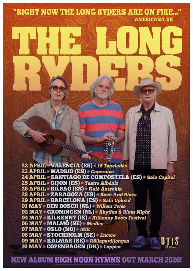 The Long Ryders 2026 Spring Tour Poster